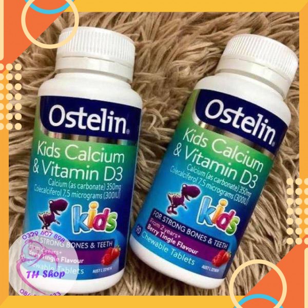 [DATE MỚI] Canxi Ostelin Khủng Long Cho Bé 90v Úc, Canxi Ostelin Kid