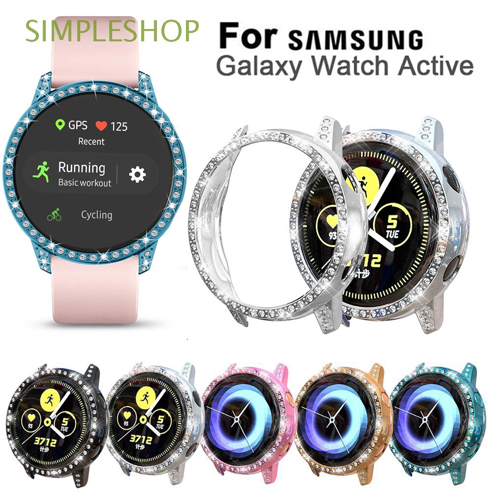 SIMPLESHOP Luxury Shockproof Bling Smart Protector Watch Protective CaseFor Samsung Galaxy Watch Active SM-R500