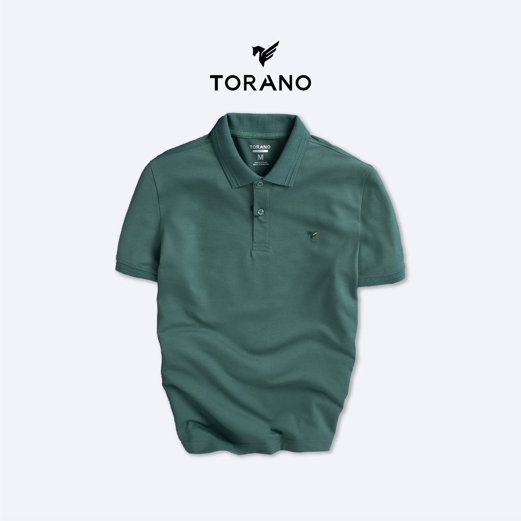 Áo polo nam TORANO trơn thêu logo ngực DSTP634