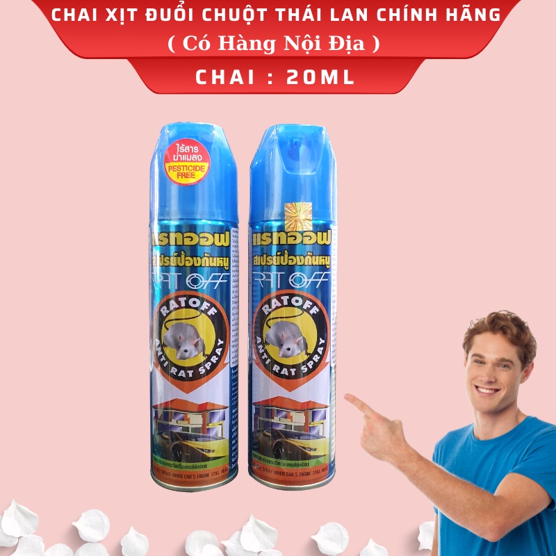 Chai Xịt Đuổi Chuột RAT OFF ANTI RAT SPRAY 200ml - Thái Lan - Diệt côn  trùng | SieuThiTuoiSong.com