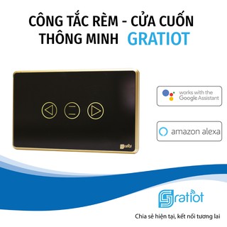 Công tắc cảm ứng WiFi GratIoT điều khiển cửa cuốn viền nhôm cao cấp