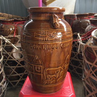 chum - 10 lít - chum rượu cần - ché
