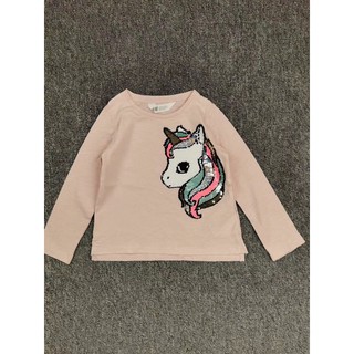 Áo cotton bé gái H&M biến hình