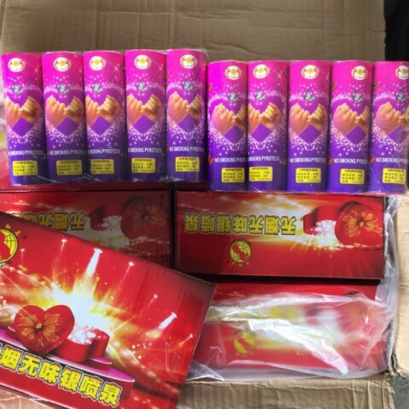 Pháo điện tím hộp 10 quả shoppee trợ giá