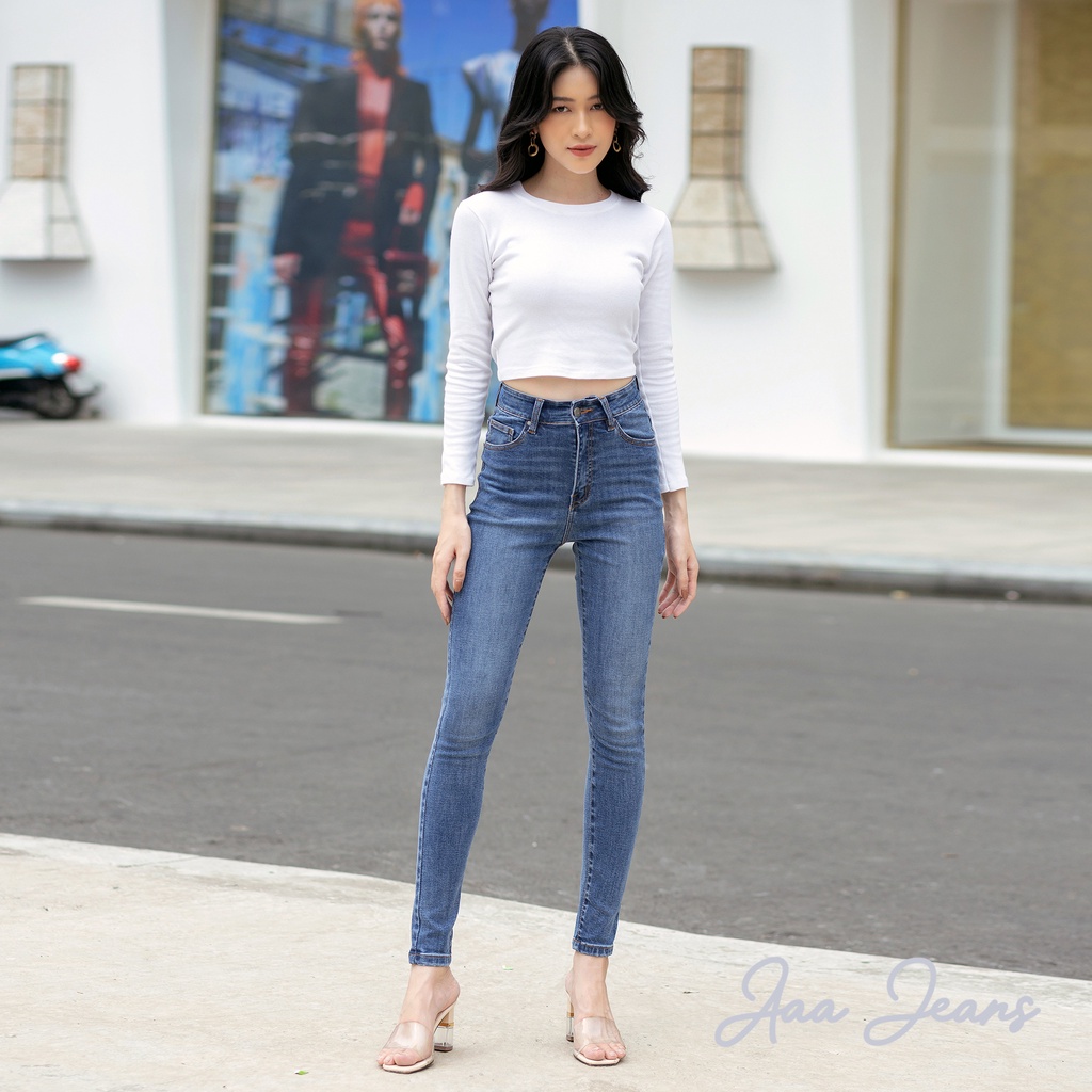 Quần Jean Skinny Xanh Dương Aaa Jeans