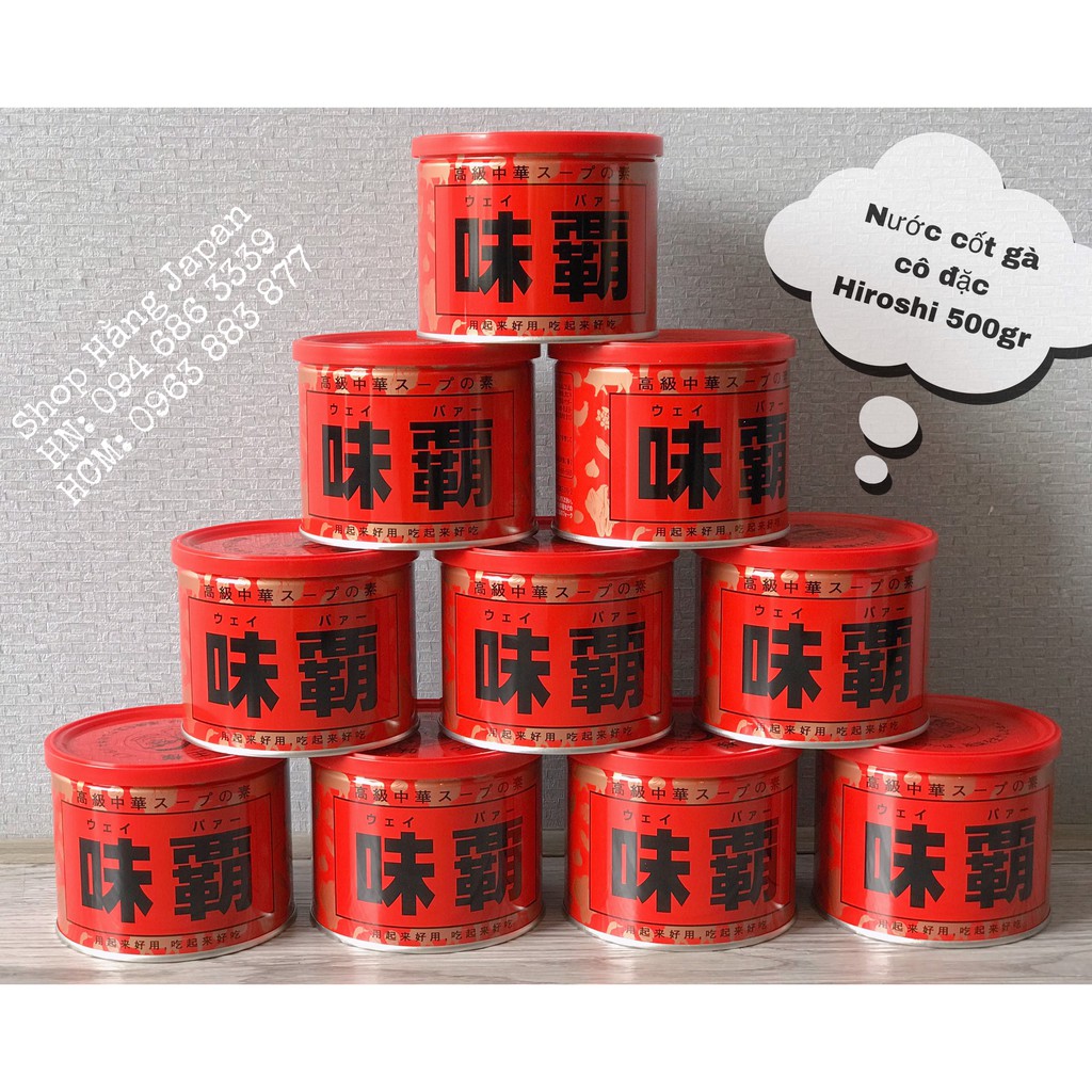 Nước cốt xương hầm Hiroshi Nhật Bản 500gram date 06 2021