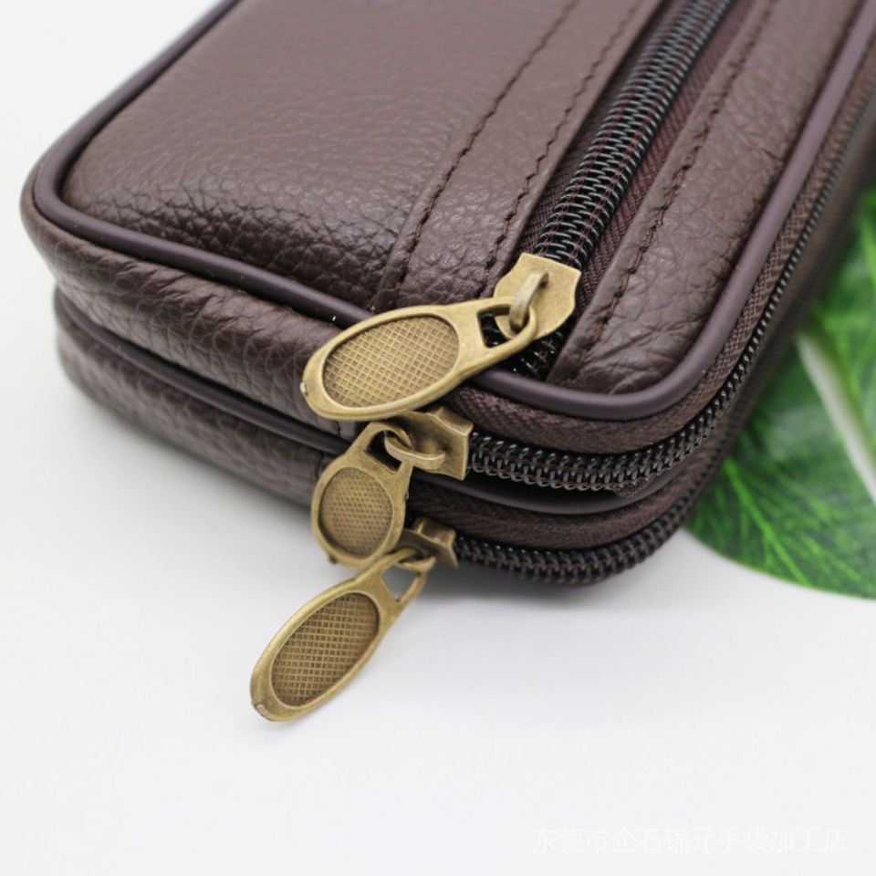 Túi Da Bò Đựng Điện Thoại Đeo Thắt Lưng 4-7 Inch Thời Trang Cho Nam