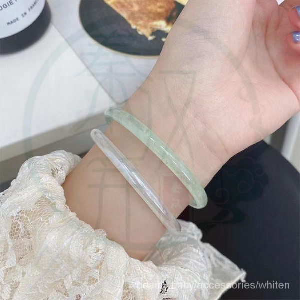Vòng tay giả mã não màu trắng/ xanh dương/ xanh lá thạch phong cách Hán phục đẹp và tinh tế cho nữ