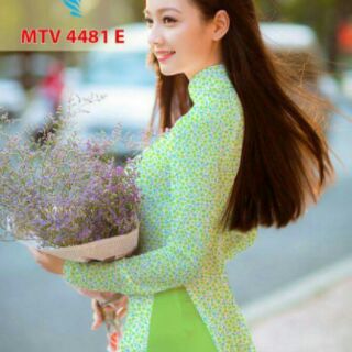 Vải áo dài hoa nhí