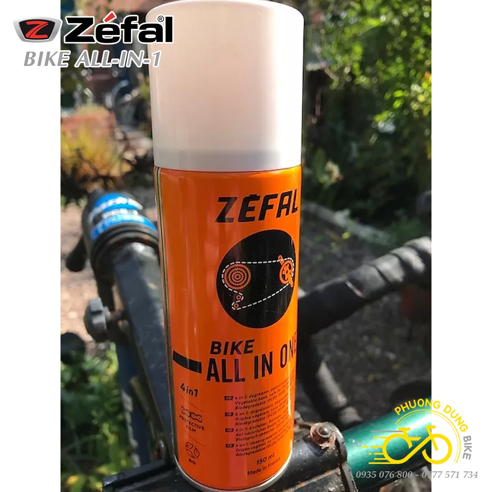 Chai xịt bảo dưỡng xe đạp ZEFAL BIKE ALL-IN-1 - Hàng chính Hãng