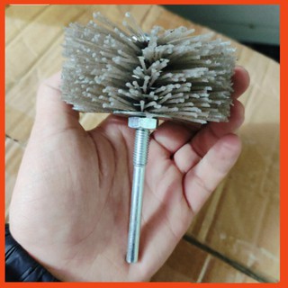 Chổi cước quật số 320, dùng chà nhám gỗ, đánh bóng gỗ lắp máy khoan, chổi quật cước, dụng cụ thợ mộc