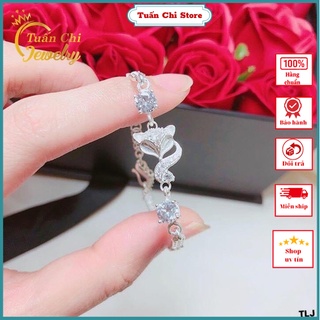 Lắc Tay Nữ 🍁 FREESHIP🍁 Vòng Tay Hồ Ly Bạc Cho Nữ Kết Hợp Kiểu Dáng Kim Tiền Mang Lại May Mắn, Tài Lộc