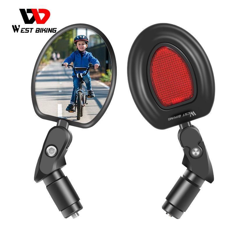 Gương Chiếu Hậu WEST BIKING YP0720023-025 Góc Rộng Xoay 360 Độ Có Thể Điều Chỉnh Gắn Tay Lái Xe Đạp