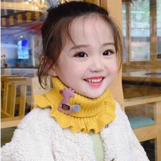 KHĂN LEN QUÀNG CỔ SIÊU ẤM SIÊU CUTE CHO BÉ