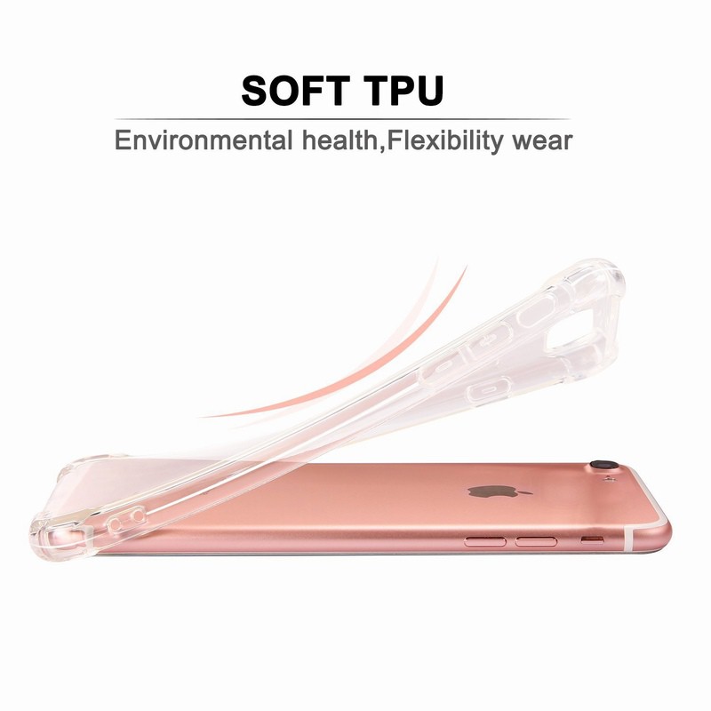 Ốp lưng điện thoại bằng TPU Silicone mềm trong suốt dành cho iPhone 6 6S 7 8 Plus X XS Max XR | BigBuy360 - bigbuy360.vn