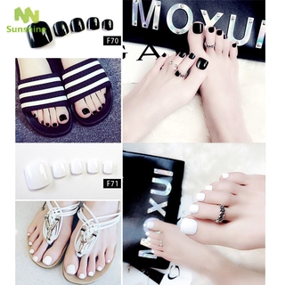 Set 24 Móng Chân Giả Kèm Keo Dán