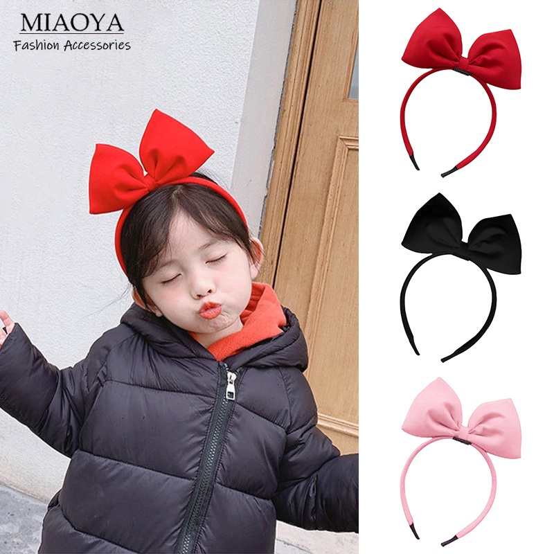 Băng đô nơ lớn màu đỏ kiểu Snow White mới nhất dành cho nữ