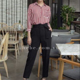 Quần tây nữ kiểu baggy.