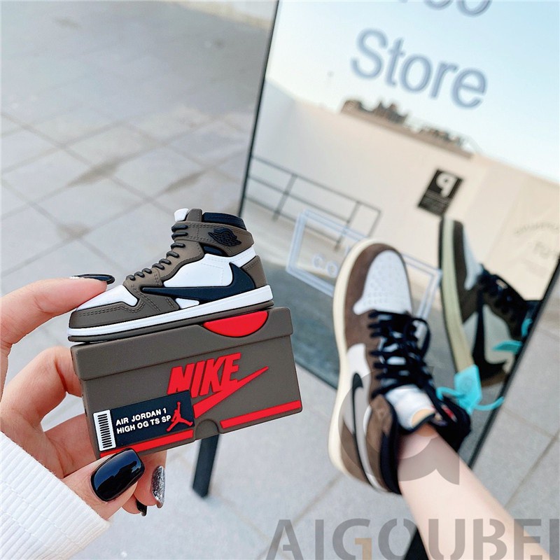 Vỏ Bảo Vệ Hộp Sạc Tai Nghe AirPods i10 i11 i12 i9s Pro 3 Bằng Silicon Hình Travis Scott Barb 2021