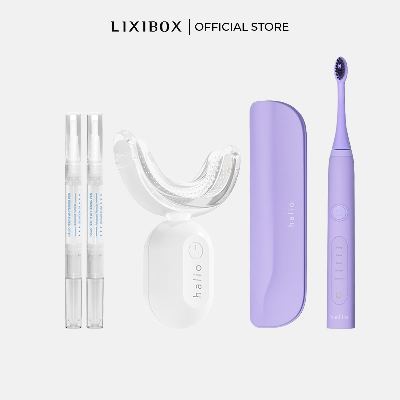 Combo Bàn Chải Điện PRO - Periwinkle Và Máy Tẩy Trắng Răng Halio
