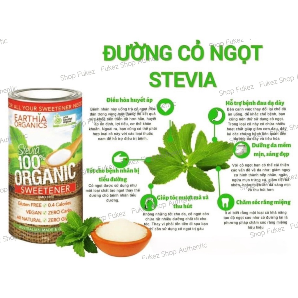 Đường cỏ ngọt Stevia dành cho người ăn kiêng 350G - Bill mua tại Úc