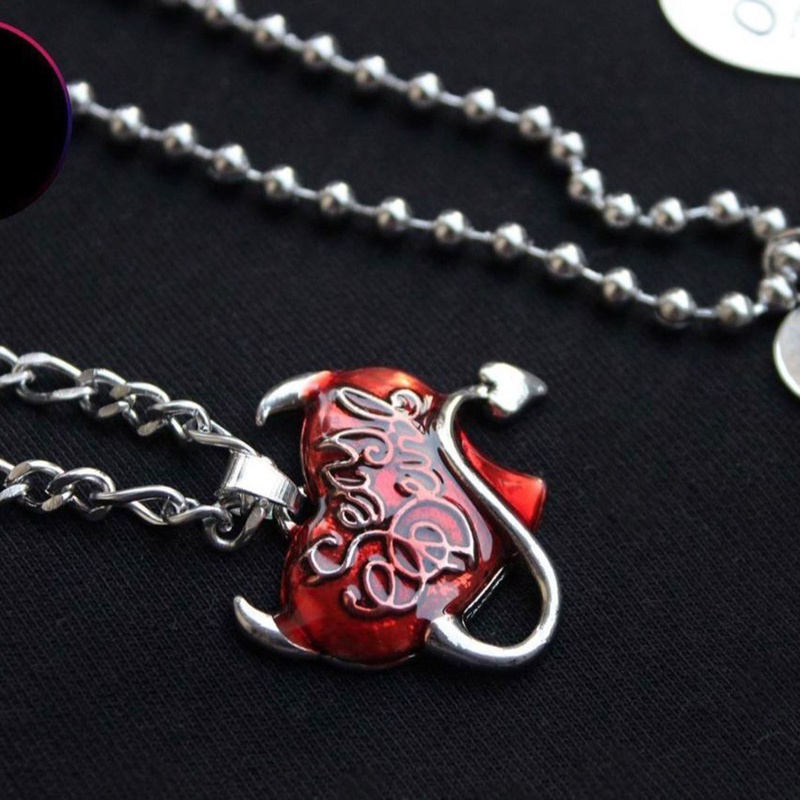 Mặt Vòng cổ Hình Trái Tim Phong Cách Gothic Thời Trang