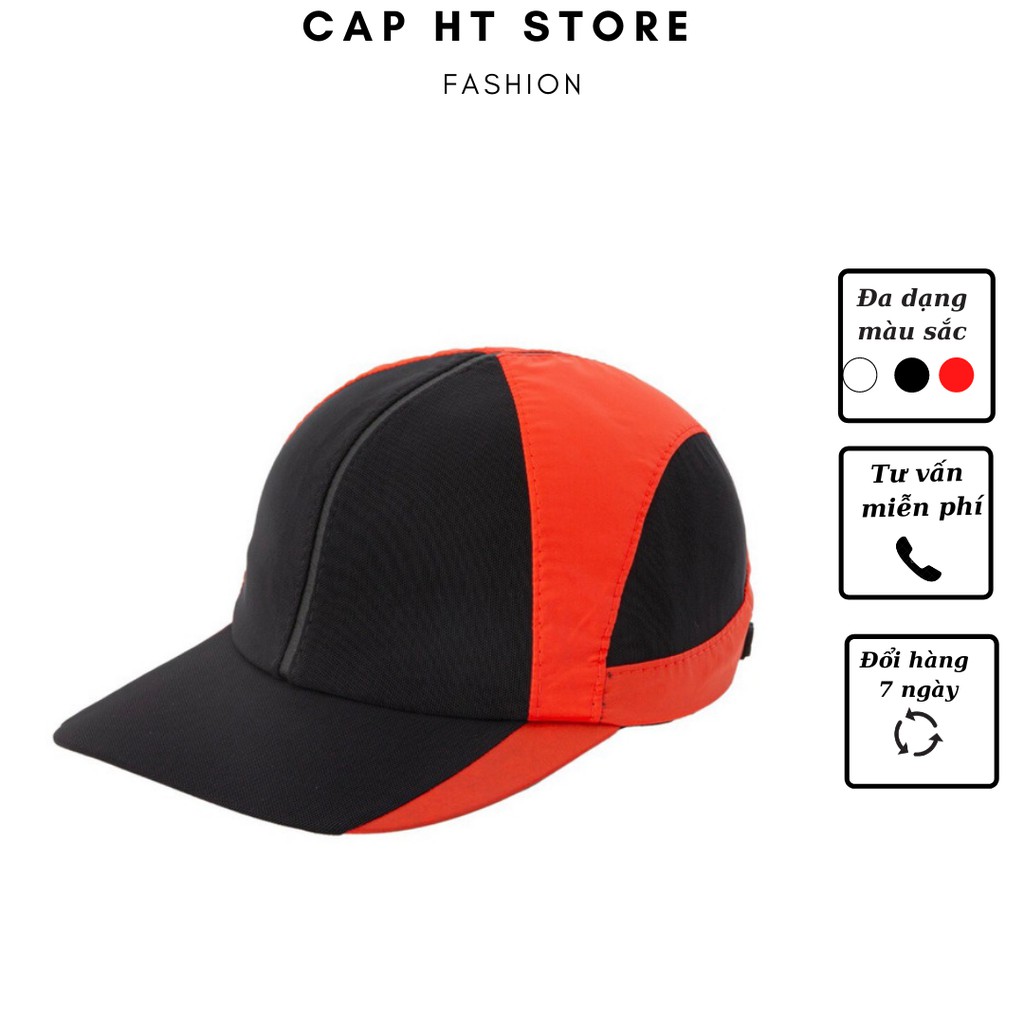 Mũ lưỡi trai CAP HT, nón vải dù phối lưới phong cách basic ulzzang form nam nữ