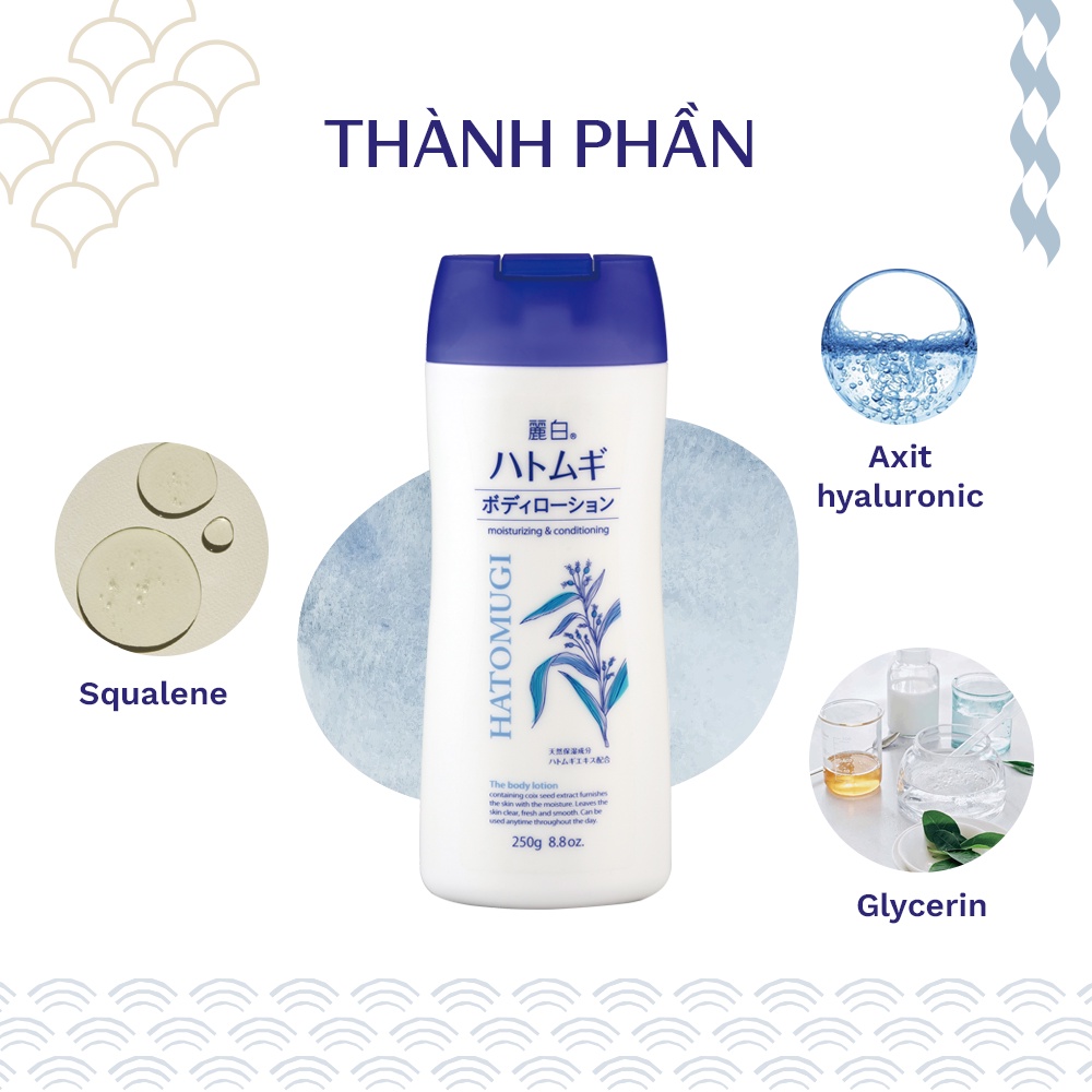 Sữa Dưỡng Thể, Làm Sáng Da Reihaku Hatomugi Body Lotion