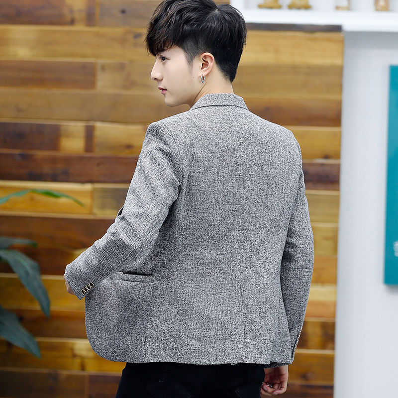 Áo Khoác Nam Ôm Dáng Phong Cách Hàn Quốc Phương Tây Đơn Giản Hợp Thời Trang