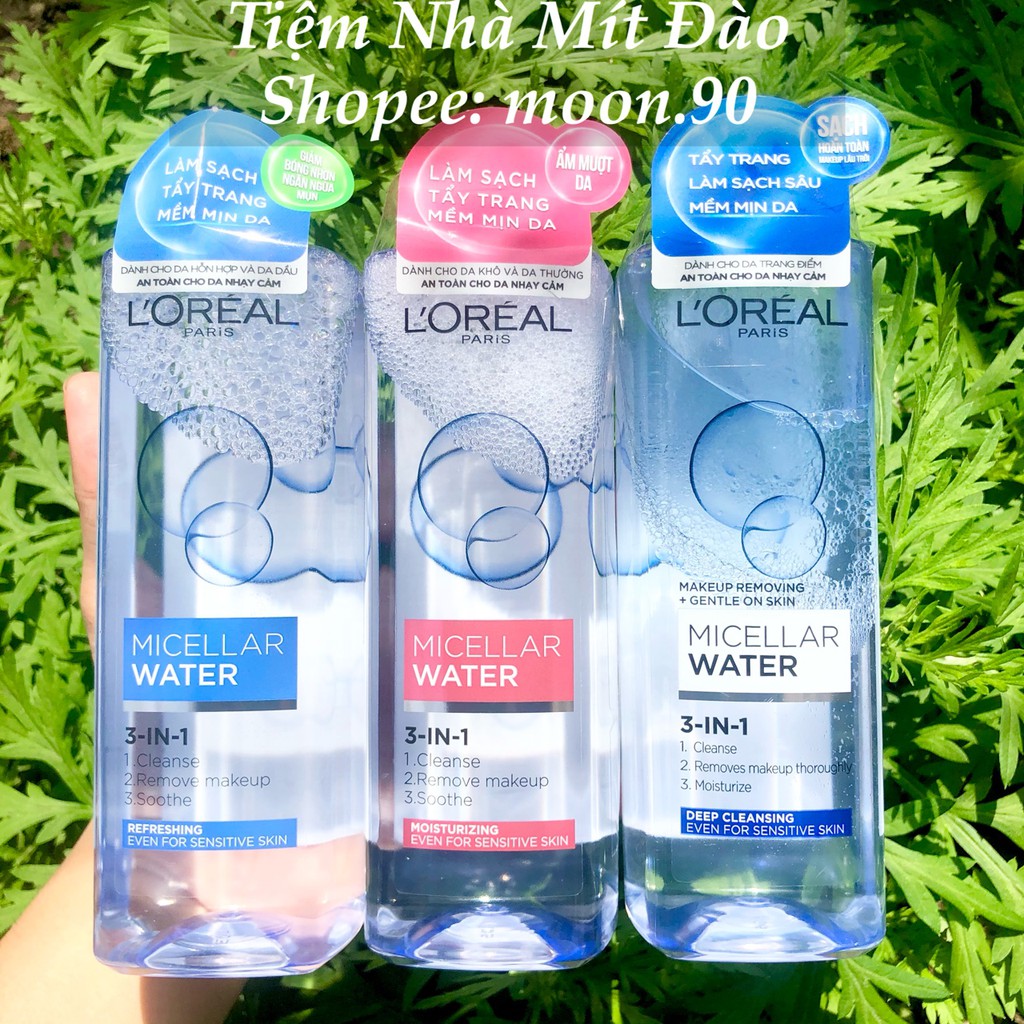 Nước tẩy trang Loreal - L'Oreal Paris 3-in-1 Micellar Water 400ml