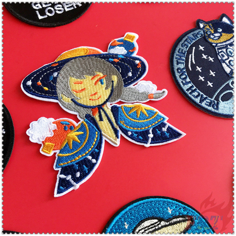 Miếng vá ủi thêu chữ i want to leave / i want to believe độc đáo