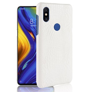 Ốp điện thoại PU da cá sấu sang trọng phong cách vintage cho Xiaomi Mi Mix 3