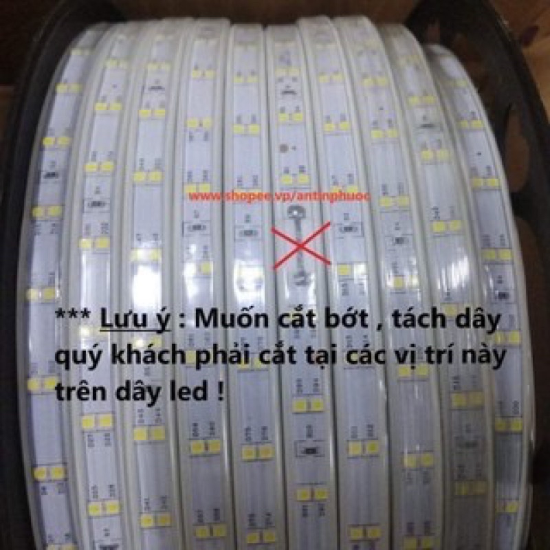 Mua Đèn Led dây đôi 2835 ánh sáng vàng, trăng, xanh dương, tím, nhiều ...