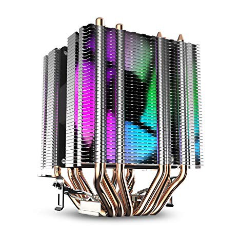 [Mã ELCL99 giảm 5% đơn 500K] Tản nhiệt khí DarkFlash L6 Dual - Tower 6 ống đồng(Fan led Rainbow)