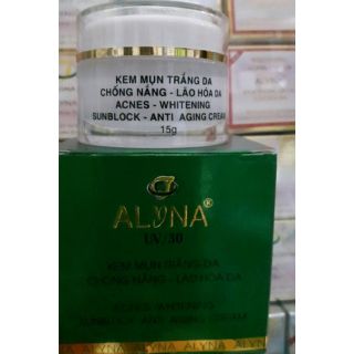 Kem alyna mụn trắng da chống nắng ngừa lão hóa 15g