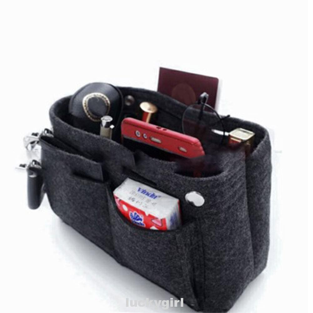 Women MultiPocket Handbag Useful Bag Portable Durable Organizer