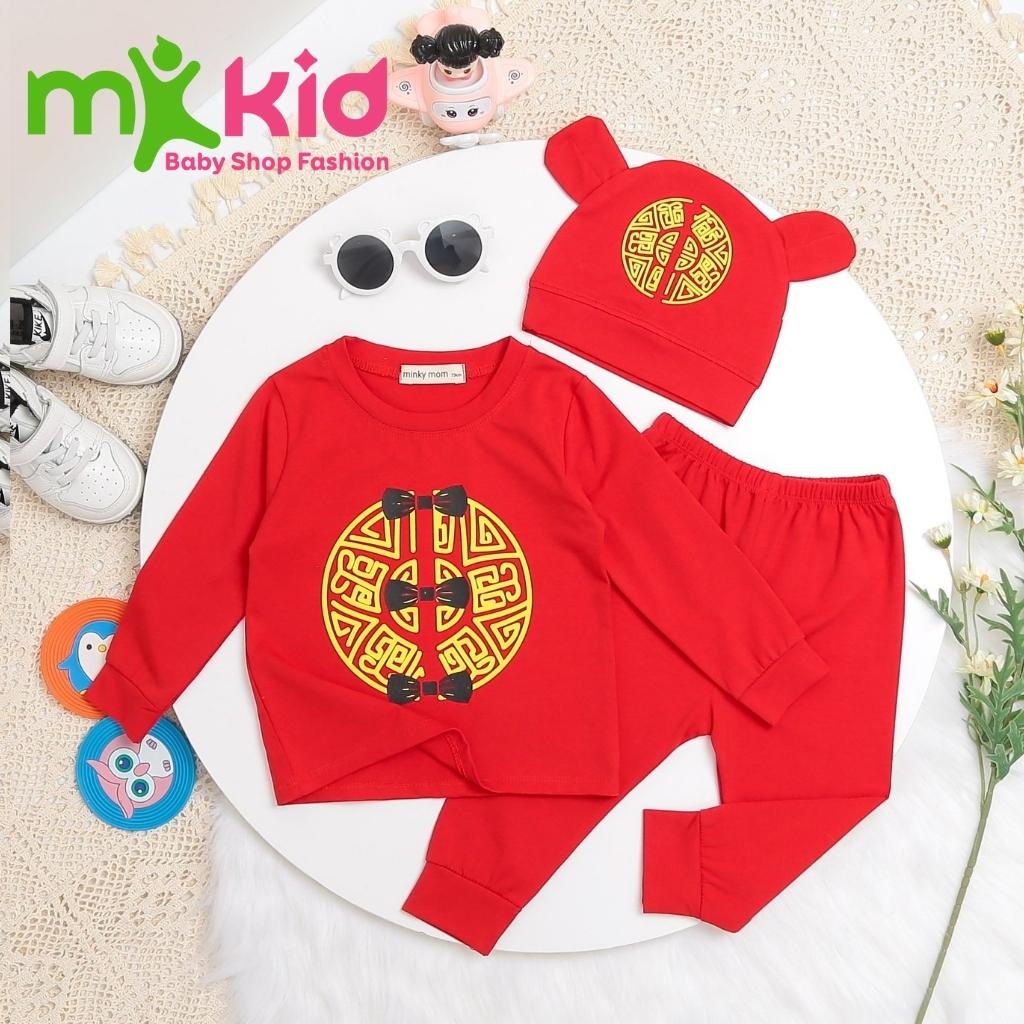 Đồ Tết Cho Bé  Cao Cấp  Bộ Minky Mom Tết 2022 Cho Bé Trai Bé Gái , Chất Cotton Siêu Co Giãn Thấm Hút Mồ Hôi Tốt