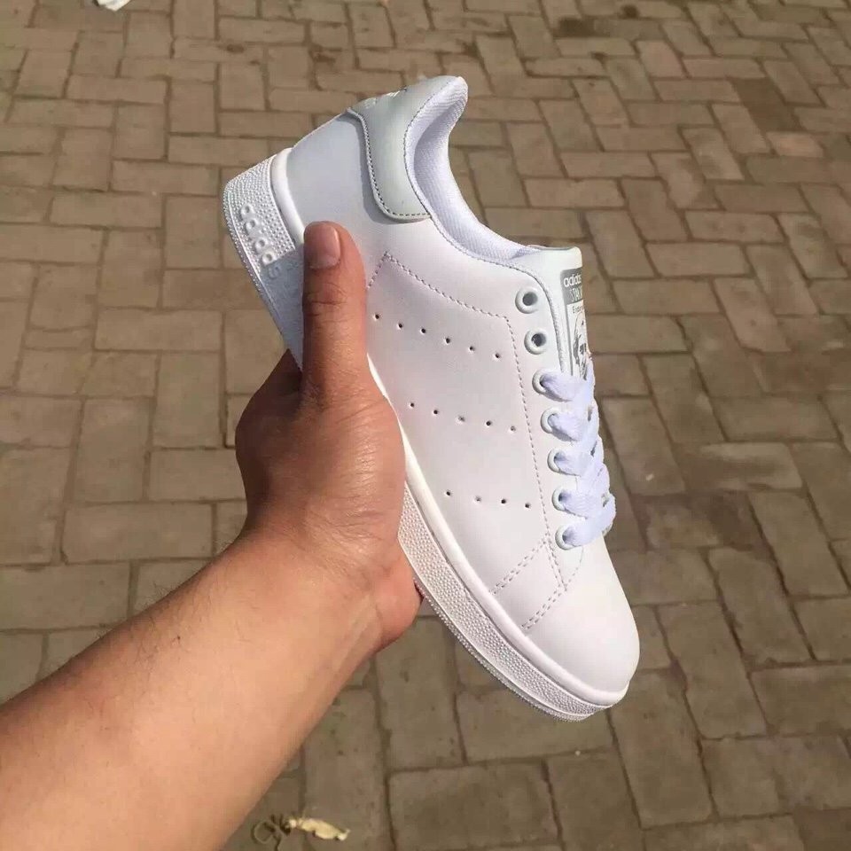 [SALE GIÁ GỐC] Giày Stansmith màu trắng gót bạc