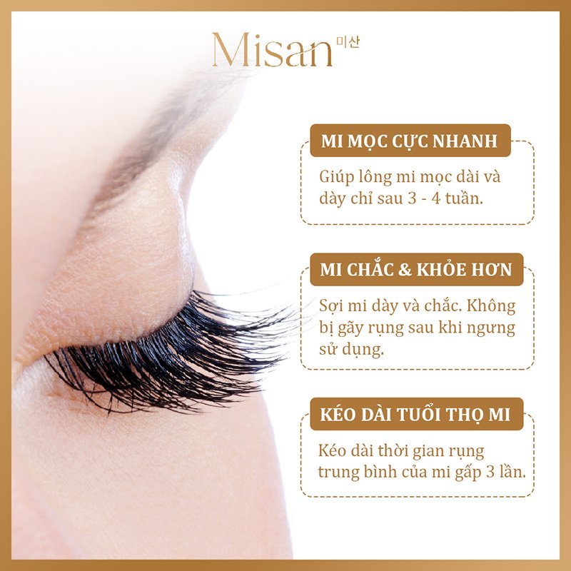 Tinh Chất Dưỡng Mi Misan - Kích Thích Mi Mọc Cực Nhanh, Ngăn Gãy Rụng - 5ml