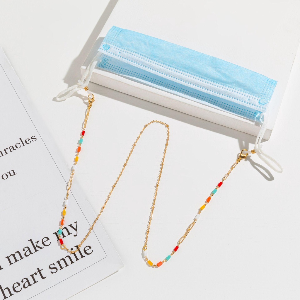 BACK2LIFE Trendy protectionLanyard protectionChain Eyewear Accessories Glasses Chain Anti-lost Reading Glasses Chains protectionCord Holders Hold Straps Reading Eyeglass|Beads Sunglasses Lanyard