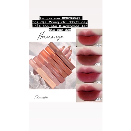 Son kem lì thân vuông HERORANGE nội địa Trung