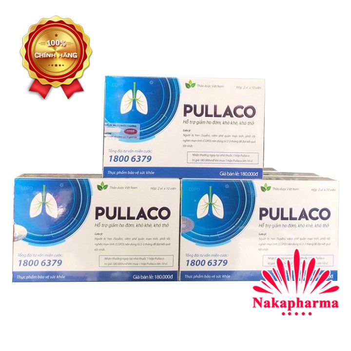Pullaco có Xuyên Tâm Liên | Hỗ trợ bổ phế, giảm ho, long đờm, ngừa viêm phế quản