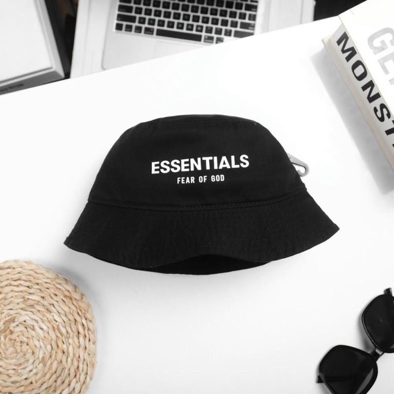 Nón bucket nam, mũ tai bèo in chữ ESSENTlALS phong cách đơn giản, chất siêu đẹp