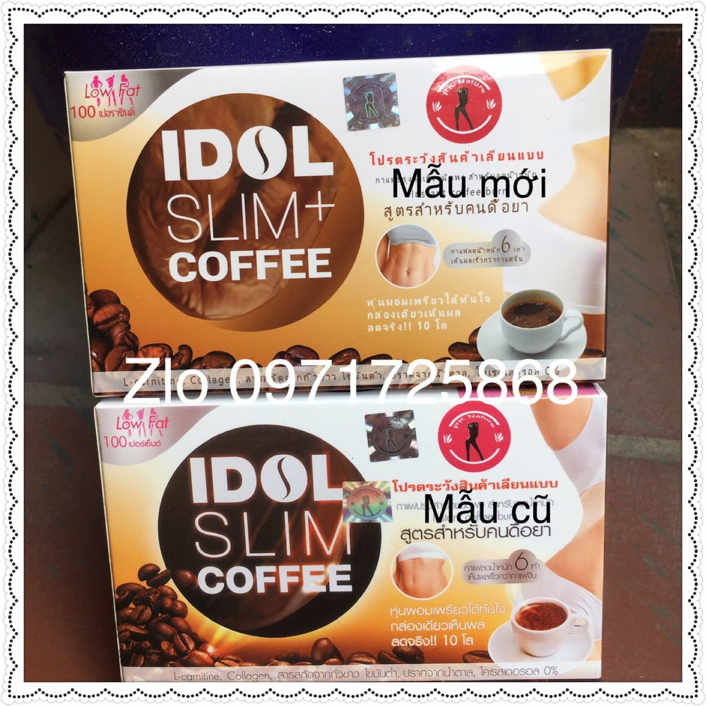 giam can idol slim coffee combo 2H mâu mơi