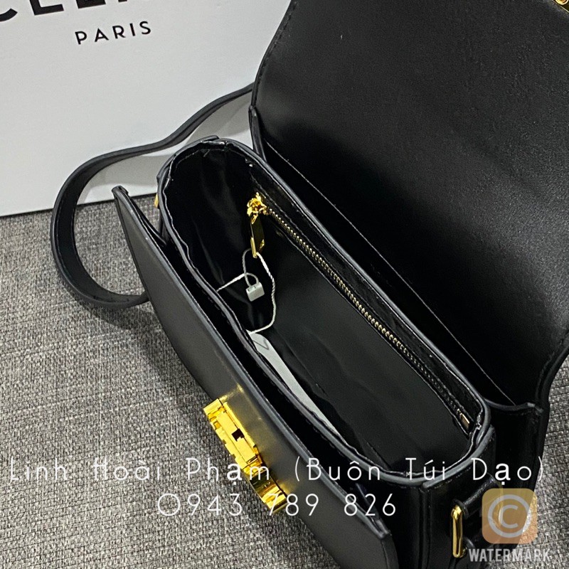 Túi xách nữ da trơn dáng hộp khoá bóp loại đẹp