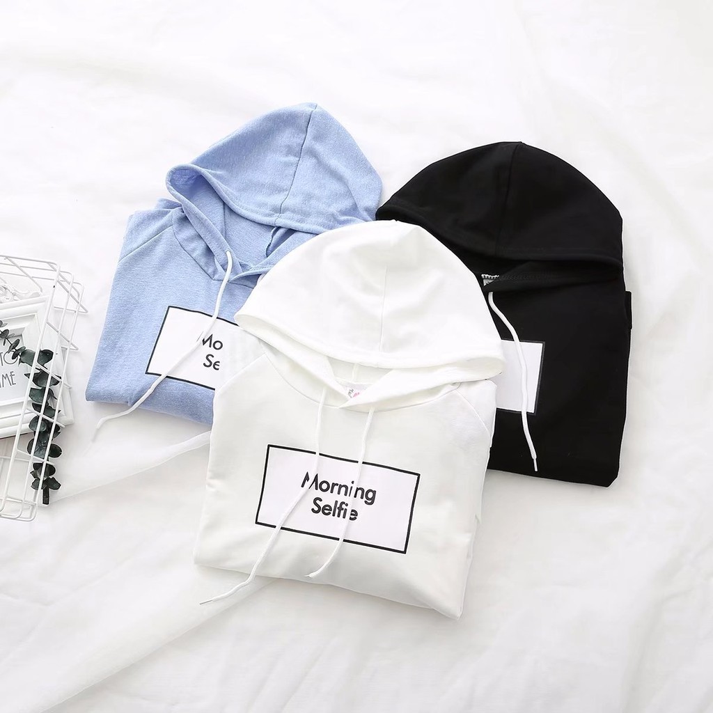 Áo Hoodie In Chữ Morning Sefie Thời Trang