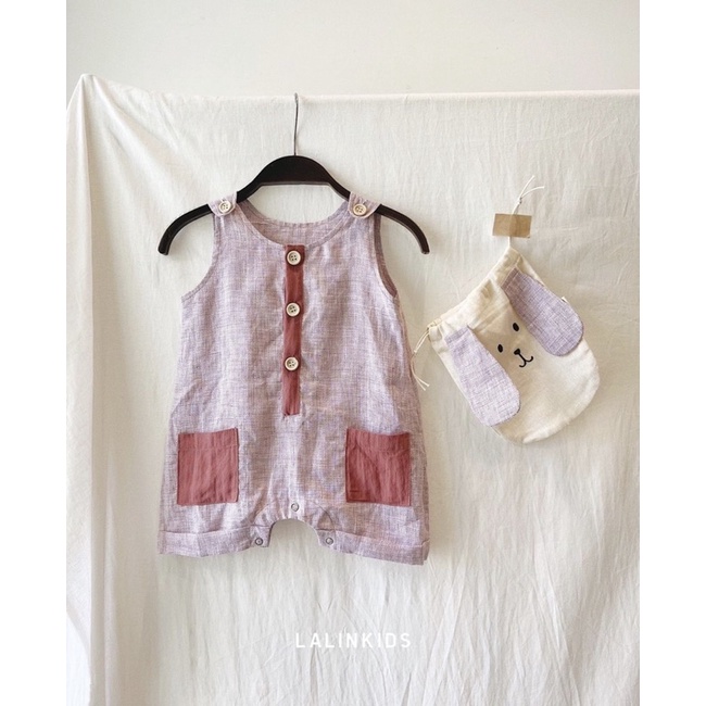 DREAMY JUMPSUIT - bộ đồ liền thân cho bé mẫu kẻ sọc