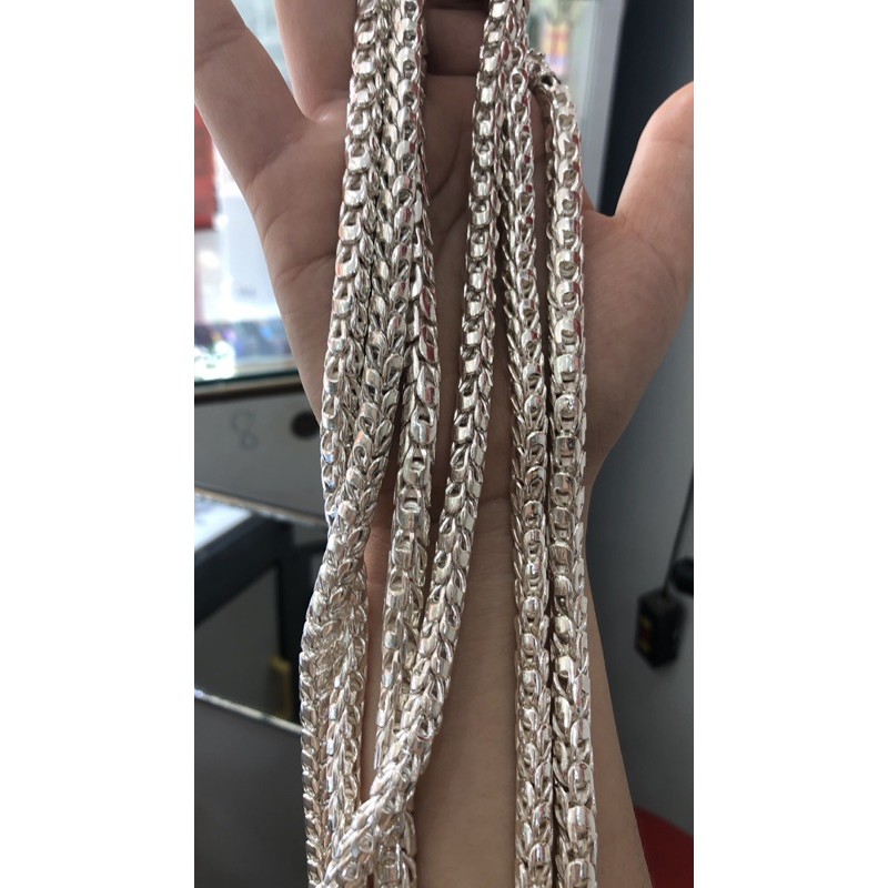 Dây chuyền đầu rồng và mặt Phật bà bạc ta