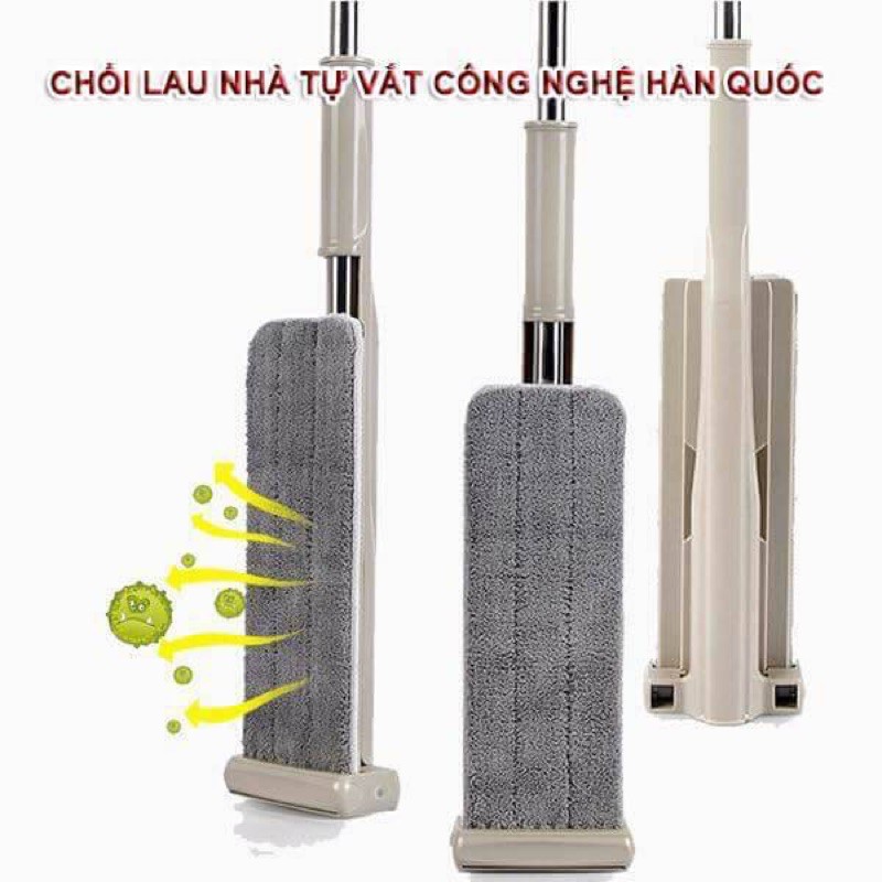 [GOSO] Cây Lau Nhà Thông Minh, Cây Lau Nhà Tự Vắt Xoay 360 Độ SELF-FILTERING Cao Cấp