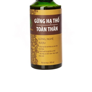 Gừng hạ thổ toàn thân massage giảm đau nhức, lưu thông khí huyết Wonmom 200ml